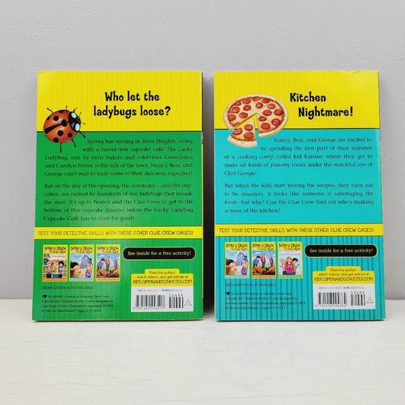 2 Book Bundle Nancy Drew and the Clue Crew Book Set of 2 #34 and #35 Vintage - Picture 2 of 12